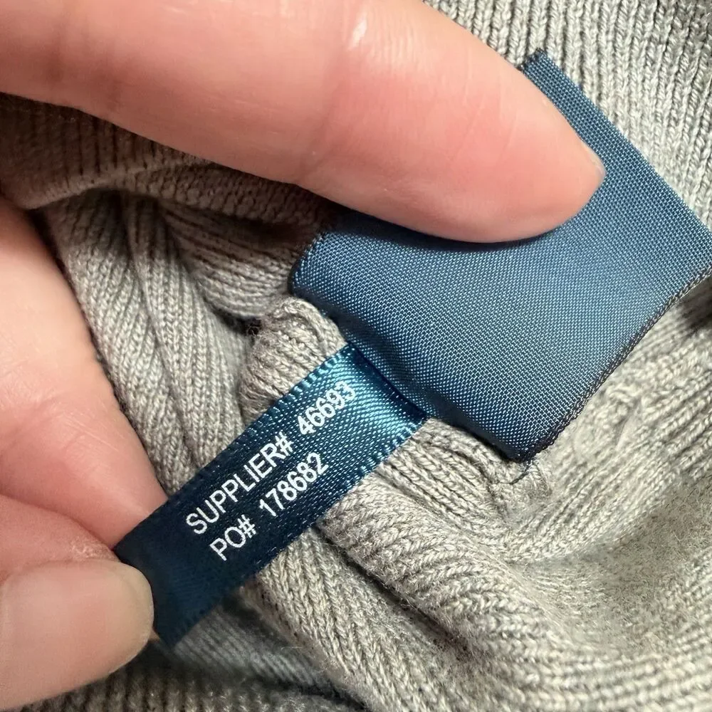 Polo Ralph Lauren 3XB Big Men Gray Pima Cotton V-Neck Sweater Vest Preppy Golf